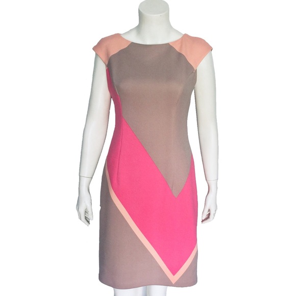 Maggy London Dresses & Skirts - MAGGY LONDON |  Sheath Color Block Midi Dress 2
